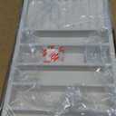 Velvet Jewelry Drawer Organizer Trays – Large White Stackable Jewelry Storage Inserts Set, 4-Layer Jewelry Tray Set for Earrings, Rings, Necklaces, Bracelets with Removable Dividers for Dresser,Vanity, White, Expanded (Magazine Size)