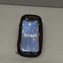 Roam Bike Universal Phone Holder + Waterproof Zipper Storage Case - Fits Smartphones Up To 4" x 7" - Velcro Strap Mounts To Bicycle Frame - Full Touchscreen Capabilities - Black