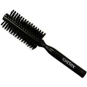 Cortex Professional 100% Boar Bristle Round Brush - Hair Brushes for Women and Men, Round Brush for blow Drying, Natural and Soft boar bristle for all types of hair, black wooden handle brush 2''