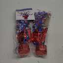 Beistle Patriotic Star Gleam ‘N Burst Centerpieces, 2-Count, Red/White/Blue Metallic Table Decor for Independence Day & American Memorial Day Parties, USA Decor, 15”