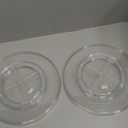 2 Pack Lazy Susan Organizer Turntable, Clear 9 Inch Rotating Organizer Tray for Cabinet Table Top, Round Non-Skid Refrigerator Lazy Susan, Kitchen Storage for Pantry Countertop Bathroom, Spice Rack