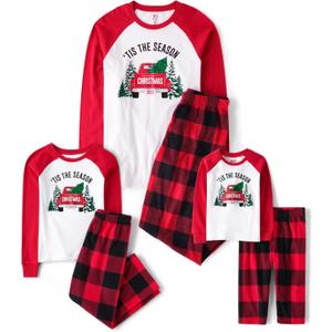 The Children's Place unisex-baby Holiday Pajamas, Cotton (L)