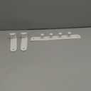 Heavy Duty Metal Over the Door Hooks, Back of Door 6 Peg Coat Rack for Hanging Clothes Purse Bags, Sturdy Overdoor Hanger Hook, No-Drill Door Mount Bathroom Towel & Robe Holder, Modern Matte White