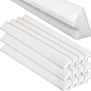 Pangda 13 Pcs Pool Cove for 15ft Above Round Pool, 46" Foam Pools Liner Protection Strips Above Ground Pools Accessories, Peel and Stick Strips White Molding for Vinyl Ground Support