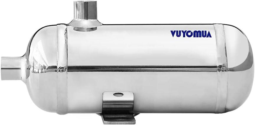 0.1Gallon 304 Stainless Steel High Pressure Mini Small Portable Air Tank Air Reservoir Water Storage Tank (SS-0.3L)