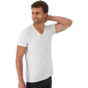 Hanes Men's 5-Pack ComfortSoft V-Neck Tee (White)