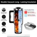 Vivulla68 Christmas Gifts for Grandpa - My Favorite GrandChild Gave Me This Cup Tumbler 40Oz - Grandpa Birthday Gifts from Grandkids, Granddaughter, Grandson - Grandfather Mug, Present for Granddad