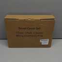 PHF Ultra Soft Paisley Duvet Cover King Size, Printed Bedding Set 3 Pieces, Comfy Farmhouse Pattern Duvet Cover Set with 2 Pillow Shams, Zipper Closure and 8 Ties, 104"x90", Royal Blue & White