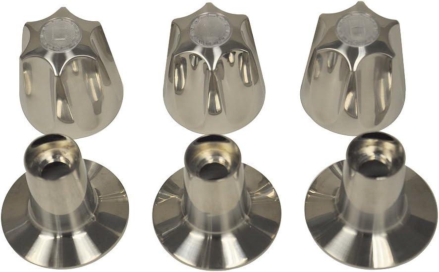 DANCO Bath Tub and Shower 3-Handle Remodeling Trim Kit for Price Pfister Verve, 3-Handle, Brushed Nickel, 1-Pack (81429)