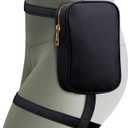 Peicees Womens Drop Leg Bag with Leg Strap Leather Thigh Bag for Motorcycle Costume Accessories Fashion Fanny Bag Belt Pouch (Black)