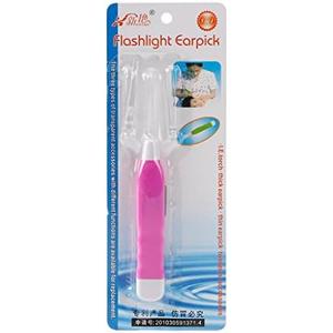 Flashlight Clean Earpick Ear Cleaner LED Light Non-slip Wax Remover Clean Ear - 4 pack