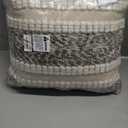 SARO LIFESTYLE Woven Textured Throw Pillow Cover, Ivory, 18"