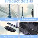 Luggage Cover Washable Suitcase Protector Anti-scratch Suitcase cover Fits 20-34 Inch Luggage (Grey, M(24-26inch suitcase))