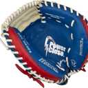 Mizuno Youth Prospect Baseball 32.5" Catcher's Mitt, RH Red-Blue, 32.5 inches