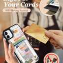 Shorogyt for iPhone 11 Wallet Case - Fits 5 Cards, Compatible with Magsafe Detachable Magnetic Credit Card Holder Leather Cardholder Cute Phone Cover Women Girls for Apple 11, Collage