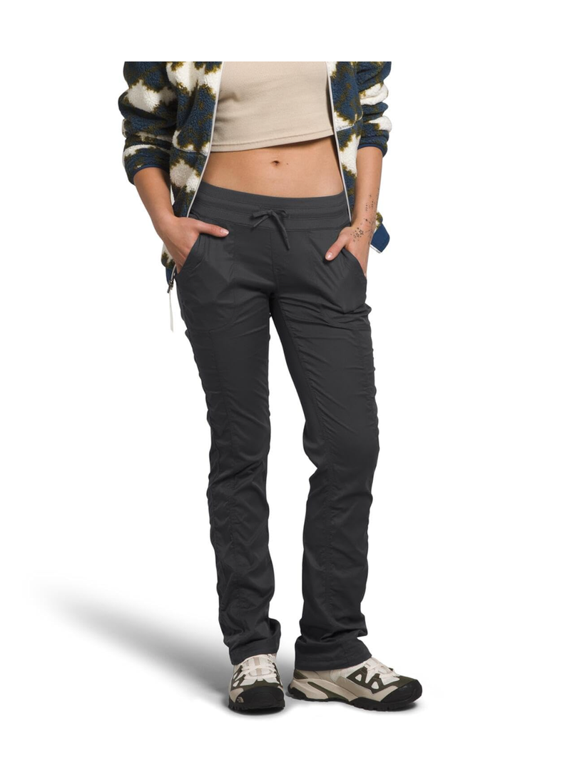 THE NORTH FACE Women's Aphrodite 2.0 Pant | Moisture Wicking and Water Repellent Hiking Pant, Upf 40+, Rib Knit Waistband, L/Short