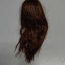 PATIKIL 9'' Long Hair Doll Wig, Soft Silk Toy Head Wig Hair Accessories for 15.5-17.5cm Head Circumference DIY Handmade, Dark Brown