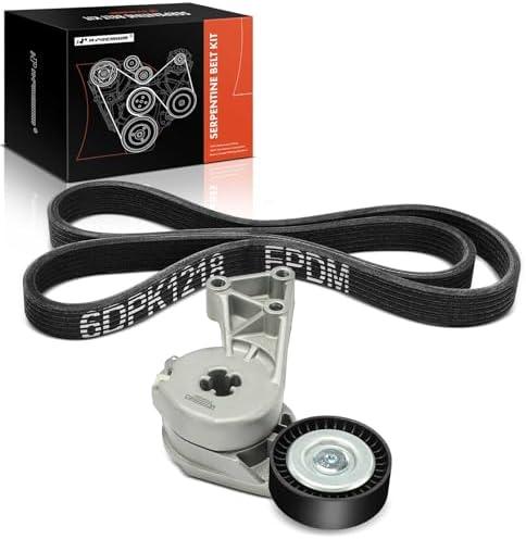 A-Premium Engine Serpentine Belt Drive Kit Compatible with Volkswagen Beetle 1998-2005 - 1.8L 2.0L