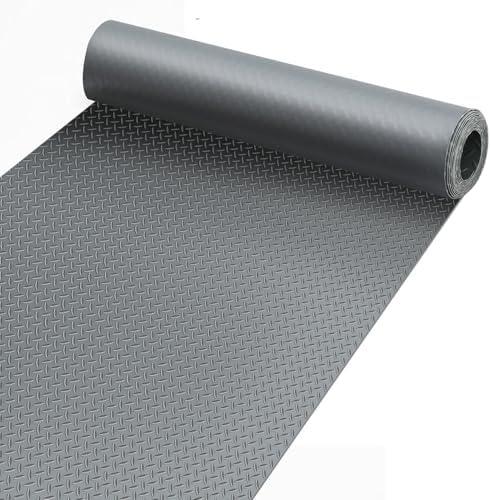 Wilaly Premium Garage Floor Mat, Commercial Grade Heavy Duty Parking Mat for Garage Floor, Golf Cart Parking, Water/Stain Resistant Floor Runner (Grey Diamond, 4 x 10 Feet)