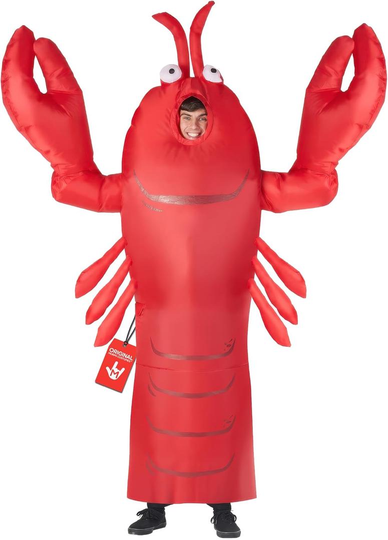 Morph Inflatable Lobster Costume, Inflatable Lobster Costume Adult, Inflatables Costumes Adult, Blow Up Costumes for Adults