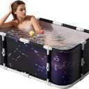 Portable Bathtub For Adult, 45" Collapsible Hot/Ice Bath Tub