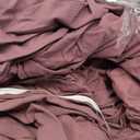 AMWAN Solid Purple Duvet Cover Queen Pale Mauve Solid Color Bedding Set Jersey Knit Cotton Comforter Cover Hotel Quality Solid Purple Comforter Cover for Kids Girl Women 1 Duvet Cover 2 Pillowcases (Queen(90"x90"))