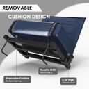 Stadium Seats with Back Support, Portable Bleacher Seat with Extra Thick Cushion, Folding Stadium Chair with Shoulder Strap, Removable Cushion and Storage Pocket for Sports Events