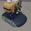Funko POP Rides Deluxe: Spongebob Squarepants - Mermaid Man & Barnacle Boy with Invisible Car - Collectable Vinyl Figure - Gift Idea - Official Merchandise - for Kids & Adults