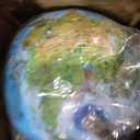 Replogle 8"/20cm Interactive Illuminated Political Globe with Chrome Base, Riser and Semi-Meridian. Standing 12 inches tall, This Colorful Easy to Read Globe Illuminates Brightly. The Perfect Interactive STEM Educational With Over a Thousand Pieces of Information. Ideal Night Light for Bedroom, Office or Home Decor. (Blue Kids)