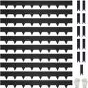 10-Pack Galvanized Steel Landscape Lawn Edging - 6.5 inch Height Black Powder Coated Bendable Metal Strips - Hammer-in Edge Border - Yard Pathway Divider 40 inch Each(33Ft Total), #LYLB65BK-US