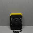 Gazeled Battery Powered Fan, Long Lasting Battery Operated Fans for Camping, Portable D-Cell Desk Fan with Timer, 3 Speeds, Whisper Quiet, 180 Rotation, for Office, Bedroom, Outdoor, 5'', Model: F15 (Yellow)