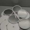 DoubleFill 6 Pcs Spa Party Mirror Spa Party Supplies Sleepover Favors Accessory Make up Table Mirror for Sleepover Slumber Birthday Favors Adult Women Gift(White)