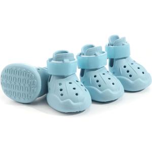Dog Shoes for Hot Pavement,Non-Slip Waterproof Breathable Easy to Clean Put On and Take Off Dog Boots,Paw Protector for Hot Summer Roads Winter Snow .Dog rain Boots(Light Blue,8) Dog Shoes for Hot Pavement,Non-Slip Waterproof Breathable Easy to Clean Put On and Take Off Dog Boots,Paw Protector for Hot Summer Roads Winter Snow .Dog rain Boots(Light Blue,8)