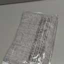 DriftAway Double Layer Linen Blackout Tie Up Curtains Thermal Insulated Fully Lined Balloon Roman Shade Bathroom Window Adjustable Rod Pocket for Small Window 31 Inch by 47 Inch Gray (Grey)