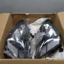 PHILTOP Headlights Assembly Fit for 2003 2004 2005 2006 2007 Honda Accord,Black Housing with Clear Reflector Clear Lens,OE Style Halogen Headlight Assemblies (Driver & Passenger Side)