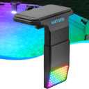 KARTOOSH Upgraded Solar Pool Lights for Metal Frame Above Ground Pools | Extendable 10000mAh Wireless Underwater LED Lights, 29 RGB Colors 4 Modes, Light Sensing, Timer, Remote Control, Waterproof