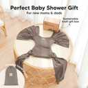 KeaBabies Baby Wrap Carrier Ring Sling - Easy to Wear, Adjustable D-Lite Baby Carrier Newborn to Toddler, Infant Carrying Shirt, Hands Free Bonding, Breathable Fabric Wearing Wrap (Copper Gray)