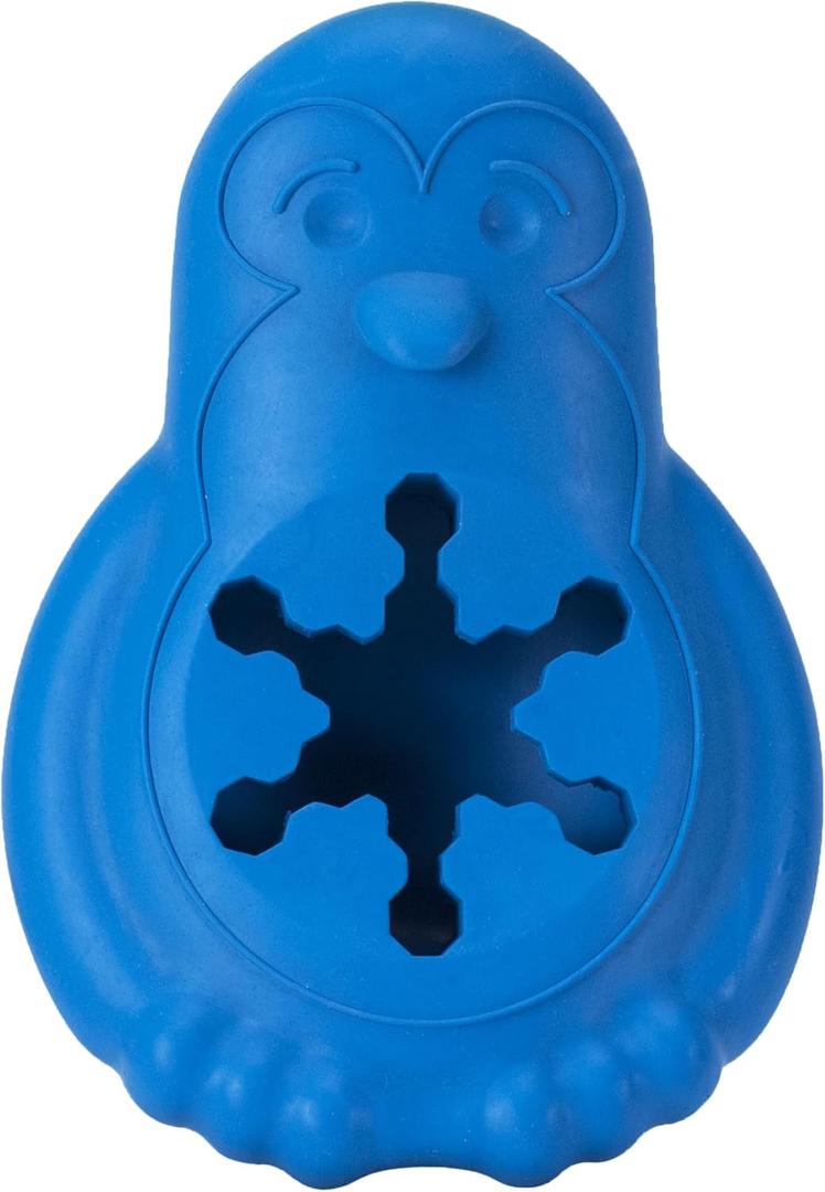PetSafe Freezable Treat Holding Chilly Penguin - Durable, Vanilla-Scented, Rubber, Freezable Interactive Pet Puzzle for Boredom or Separation Anxiety - for Medium & Large Dogs