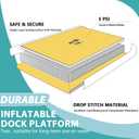 Inflatable Floating Dock, Floating Island Raft with Water Ramp for Dogs, Inflatable Dog Float, Multi-Person Air Dock Platform for Lakes, Pools, and Oceans, 6FT/ 8FT/ 10FT
