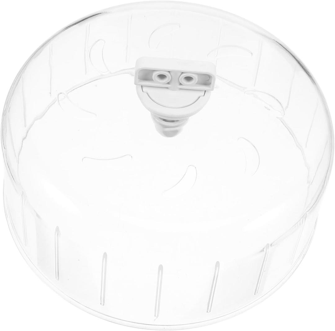 Beavorty Silent Hedgehog Wheel 6.69In Transparent Hamster Exercise Wheel for Small Pets Chinchillas Rats Running Toy to Relieve Boredom and Boost Activity
