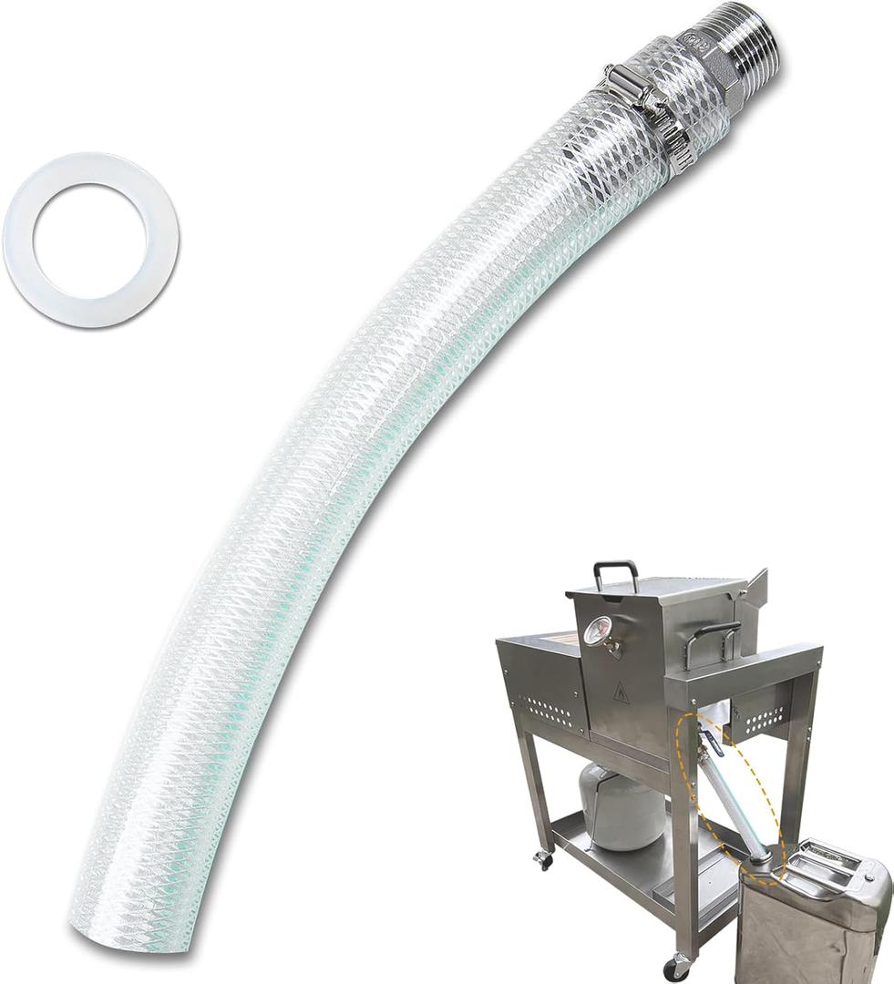 Fryer Drain Hose for Bayou Classic 700-602, Deep Commercial Fryer Drain Hose Fit for Bayou Classic 700-701, 700-725, 700-709, 700-704 Fryer Drain Hose for Bayou Classic 700-602, Deep Commercial Fryer Drain Hose Fit for Bayou Classic 700-701, 700-725, 700-709, 700-704