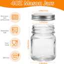 4 oz Glass Mason Jars, 12Pack Mini Glass Jars with Airtight Metal Lids, Glass Storage Containers for Overnight Oats, Jam, Jelly, Honey, Beans, Spice, Home Decor