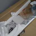 BayDay Farmhouse Rustic Ceiling Fans with Lights and Remote, Bedroom Living Room Kitchen Fans Ceiling with Light Chandelier (White, 72 inch)