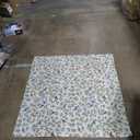 Fabric Dust-Proof Table Cloth Cover for Kitchen Dinner Picnic Table Cloth Home Decoration (Square, 55 x 55 Inch, Beige)