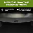 Trunk Cargo Cover for Hyundai Ioniq 5 2026 2025 2024 2023 2022, with Carbon Fiber Texture, Anti - Peeping Retractable Security Shade for Privacy, Ioniq 5 Accessories