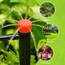 Drip Irrigation System 72FT, Automatic Drip Irrigation Kits with 1/4 inch 1/2 inch Irrigation Tubing Hose Adjustable Emitters Misting Nozzle DIY Irrigation System for Garden, Greenhouse, Patio