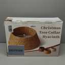 36in Large Christmas Tree Collar - Woven Hyacinth Tree Collars for Artificial Trees - Rattan Rustic Farmhouse Basket for Tree Base Cover with Cord Cut-Out for 7.5ft 9ft 10ft Tree (Natural)