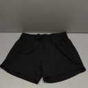 Ksmien Women's 5" Athletic Running Shorts Quick Dry Lightweight Workout Gym Shorts with Zipper Pockets UPF 50+ (Large, Black)