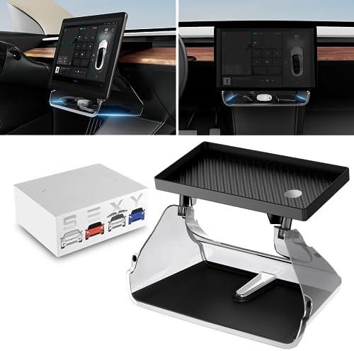Amazon.com: Tesla Center Console Organizer Tray:Under Screen Magnetic Storage Box for Model Y 2024-2020 Model 3 Accessories 2023-2017 Behind Screen Storage Dashboard Organizer Tissue Holder : Automotive
