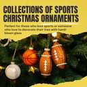 Amanman Blown Glass Ornaments for Christmas Tree Rugby Glass Christmas Ornaments 2024